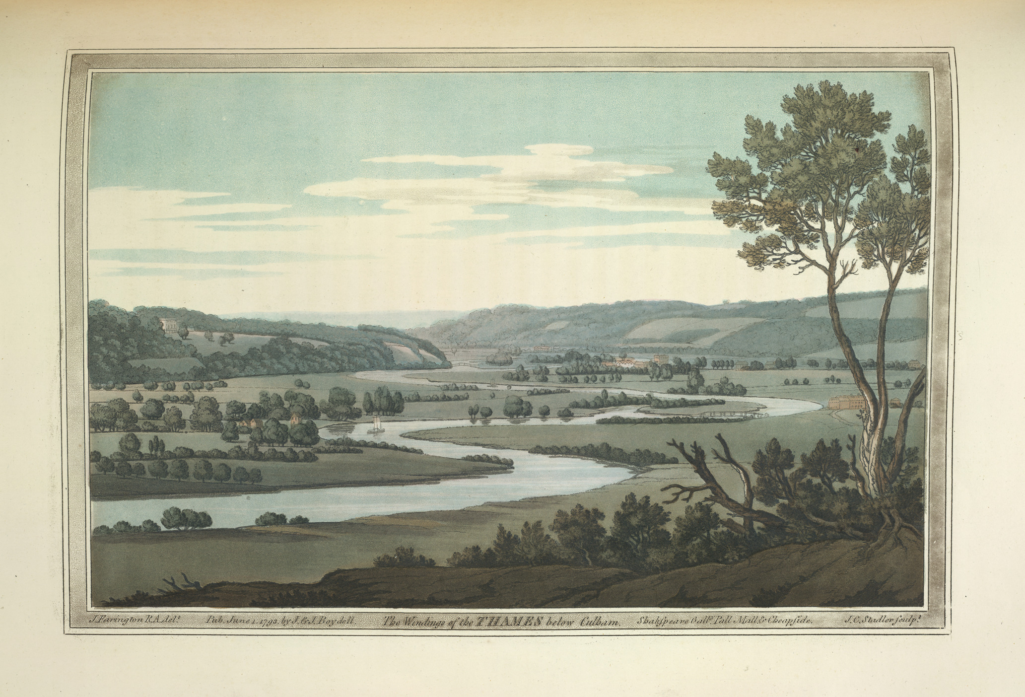 A landscape painting of the era that resembles the description in Flaubert's novel